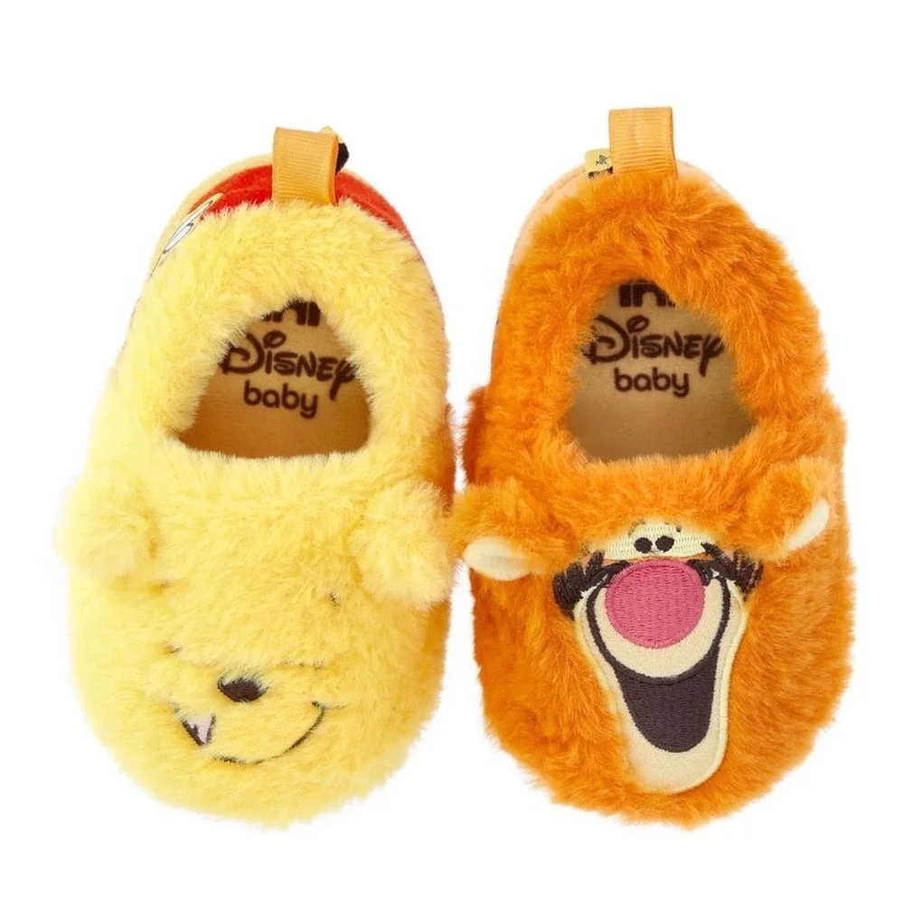 Disney Baby Winnie the Pooh Tigger Plush Slippers Yellow Orange Size 6 Multi